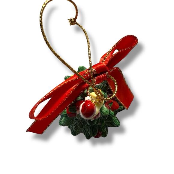 VTG Spode Porcelain Christmas Tree Hinged Trinket Box Ornament Collectible 3” - Picture 5 of 13